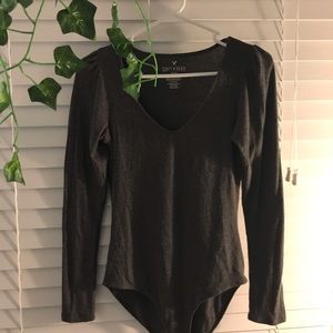 Ribbed Sweater Bodysuit